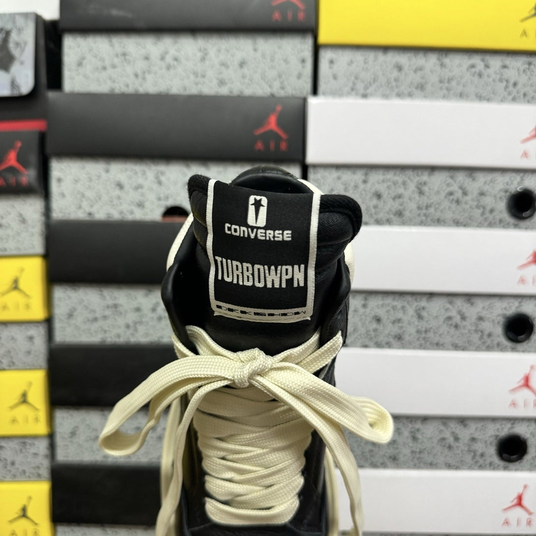 Rick Owens Converse Turbowpn Black White