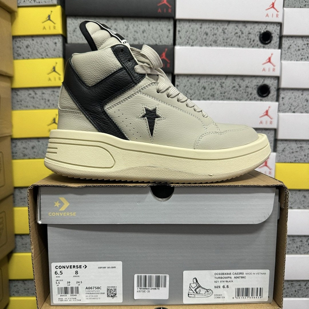 Rick Owens Converse Turbowpn Grey Black