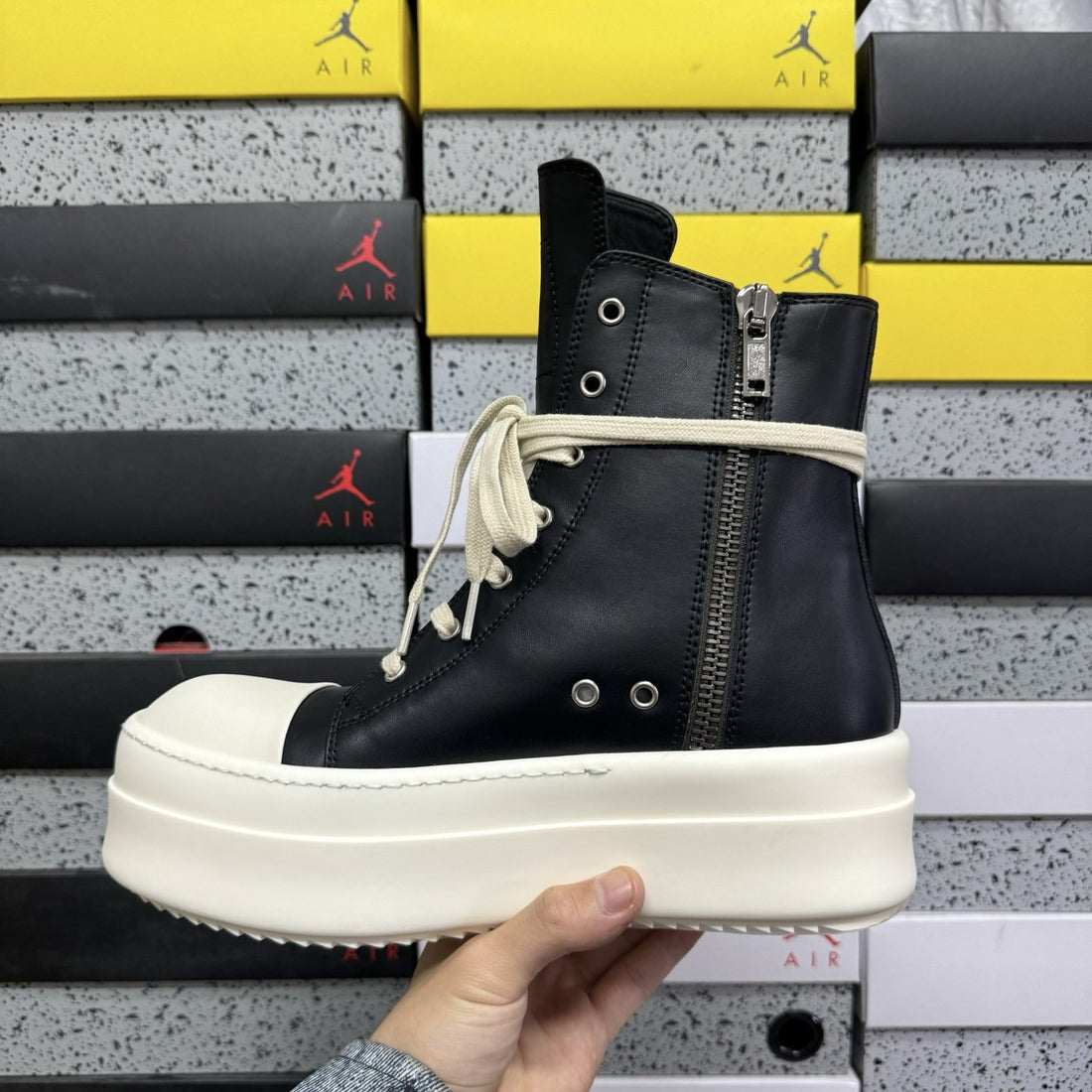 Rick Owens Geobasket Black