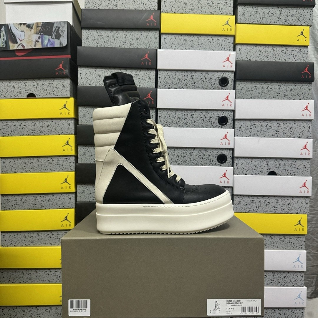Rick Owens Geobasket Black Milk