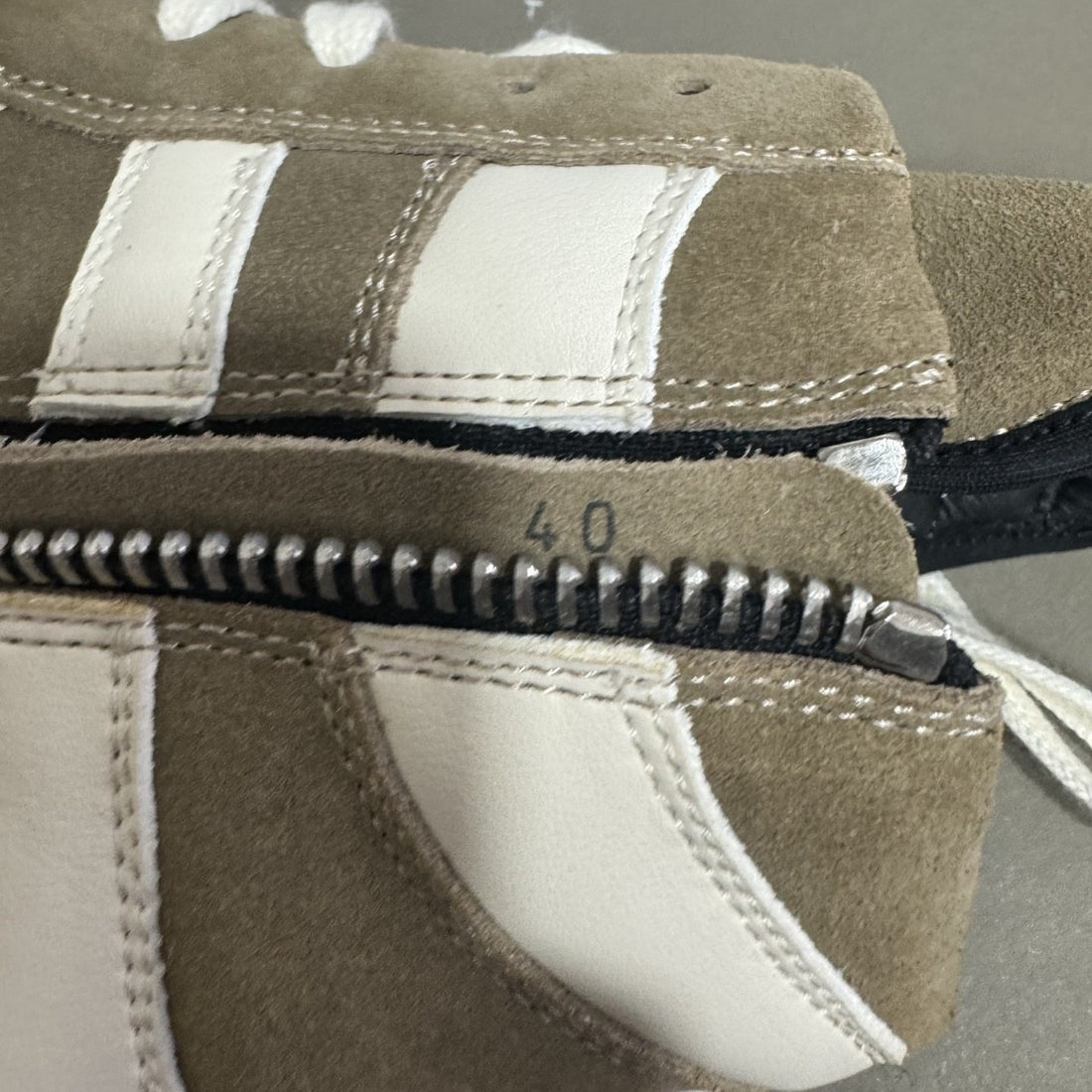 Rick Owens Geobasket Brown White