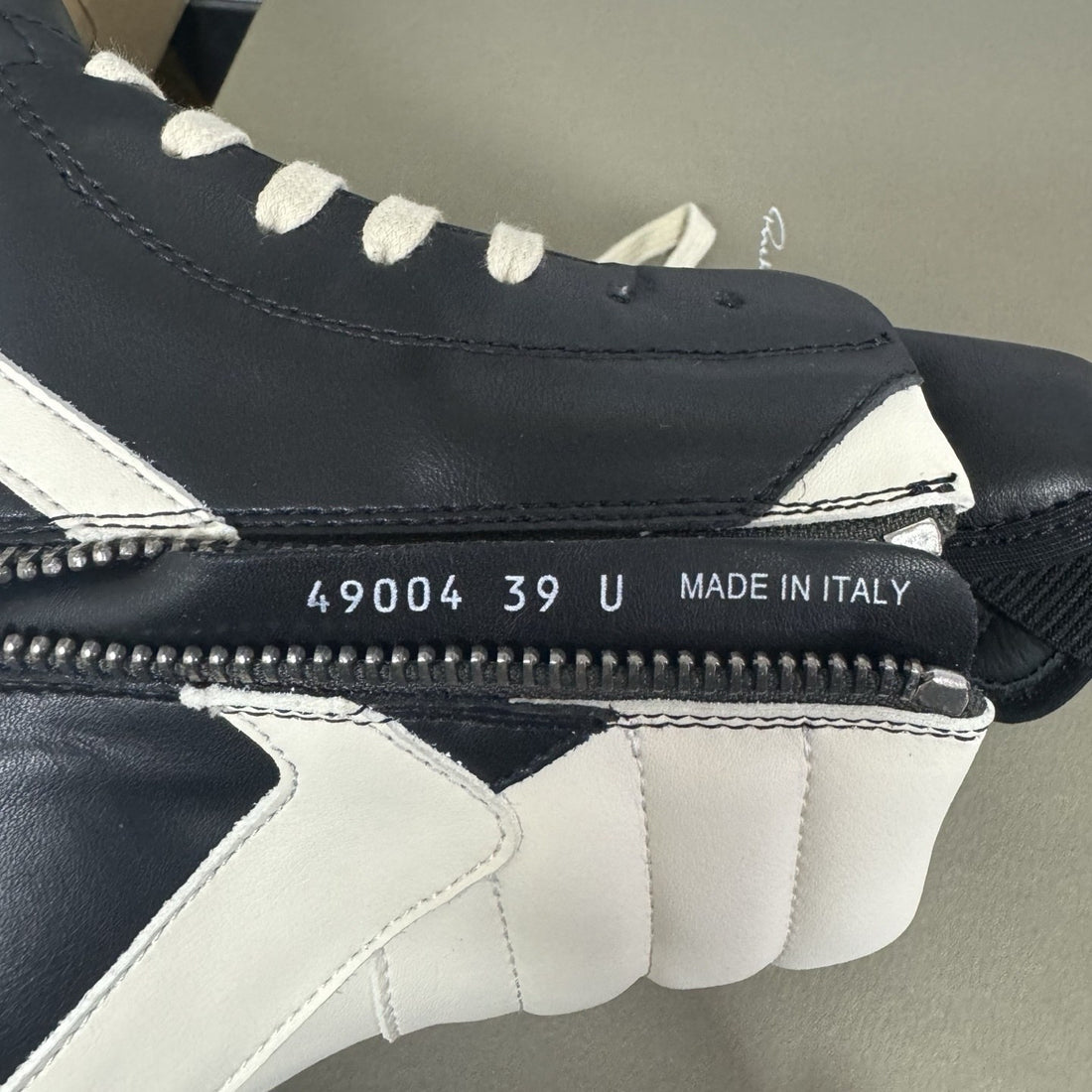 Rick Owens Geobasket Bumper Black White