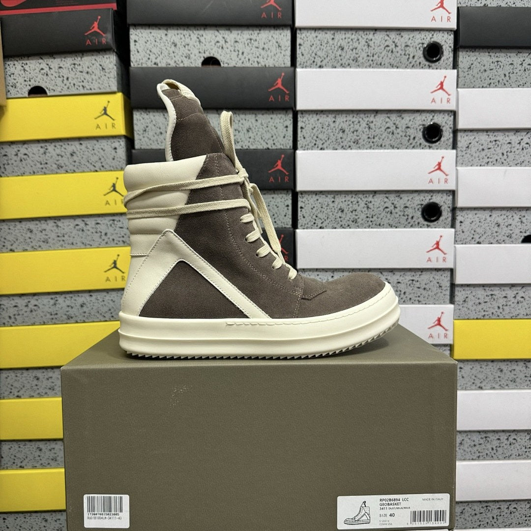 Rick Owens Geobasket Dust Brown