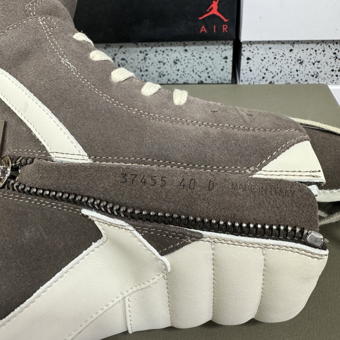 Rick Owens Geobasket Dust Brown