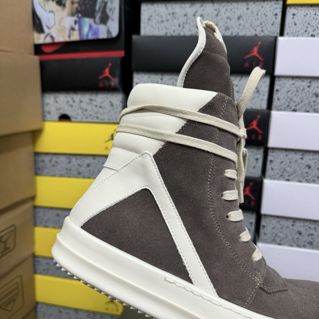 Rick Owens Geobasket Dust Brown