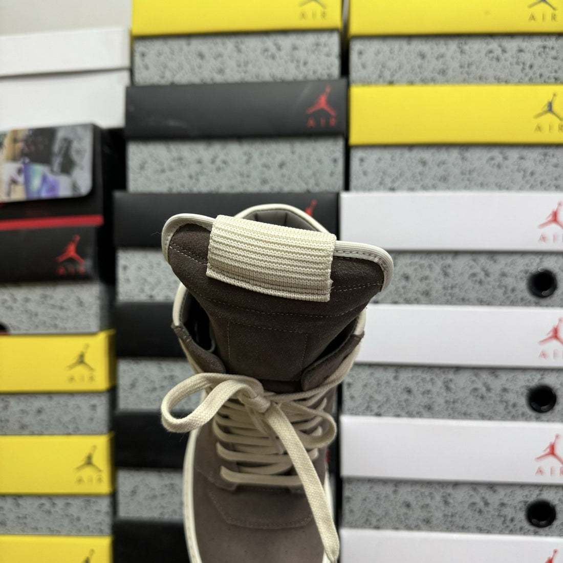 Rick Owens Geobasket Dust Brown
