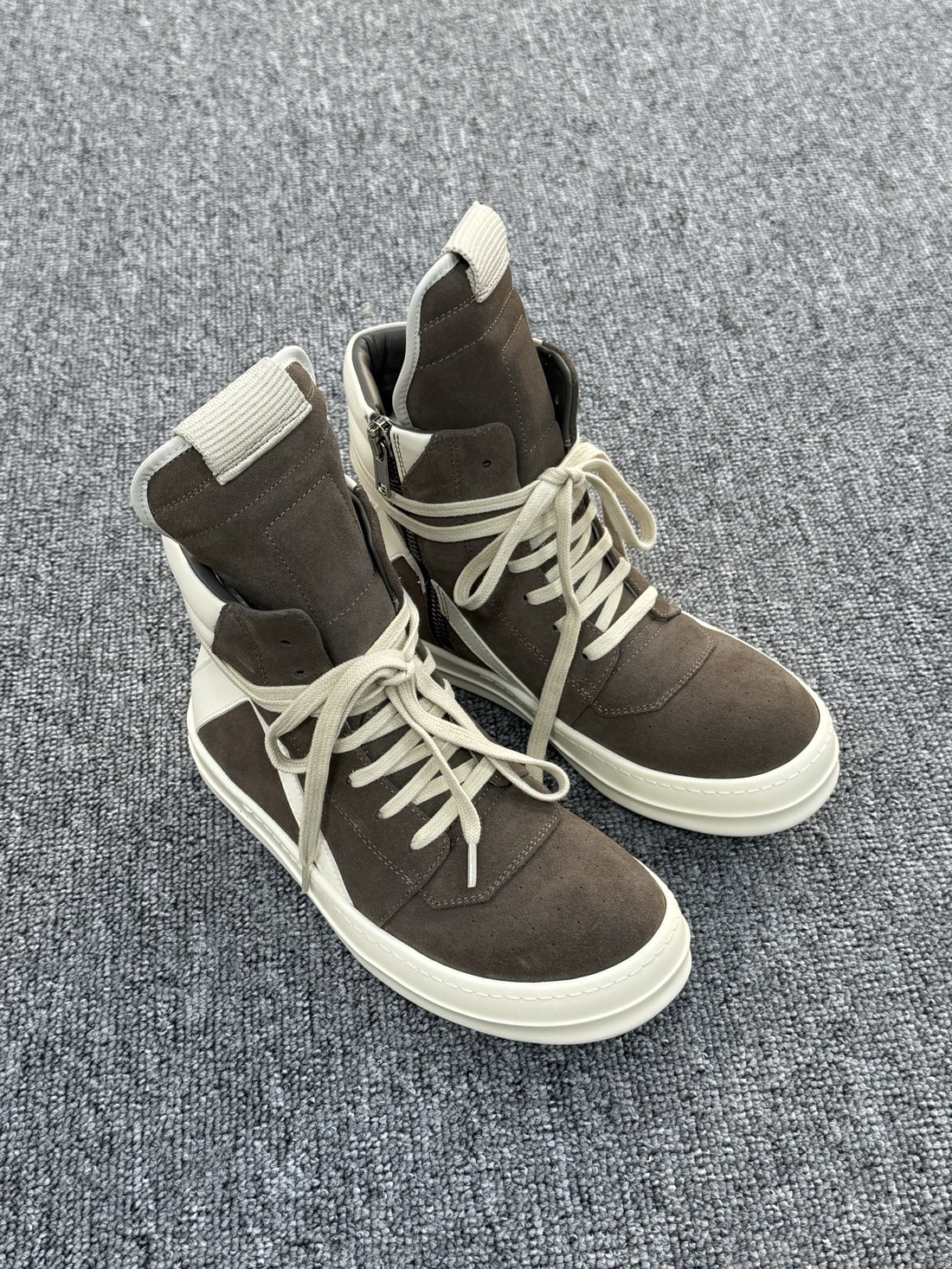 Rick Owens Geobasket Dust Brown Milk