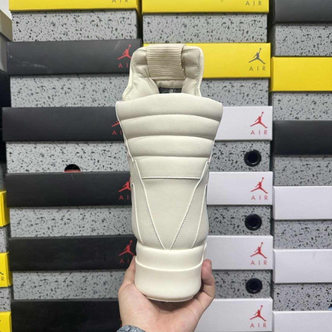 Rick Owens Geobasket Full Milk