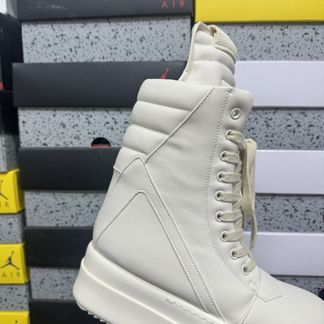 Rick Owens Geobasket Full Milk