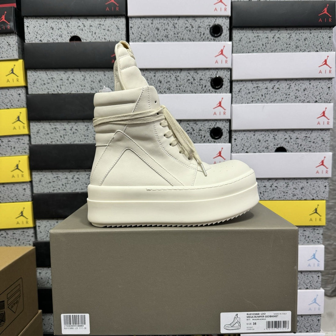 Rick Owens Geobasket Milk