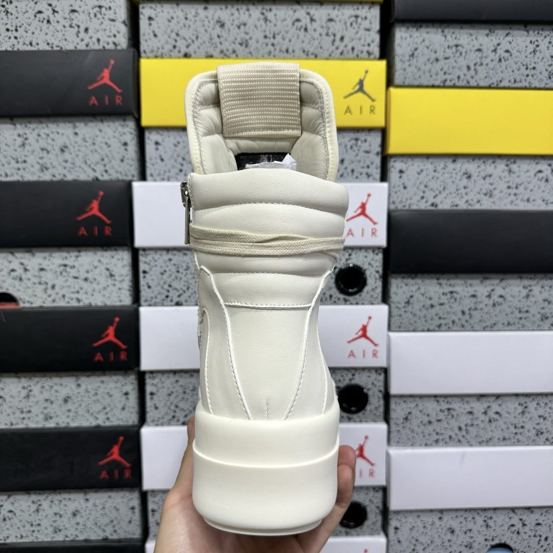 Rick Owens Geobasket Milk