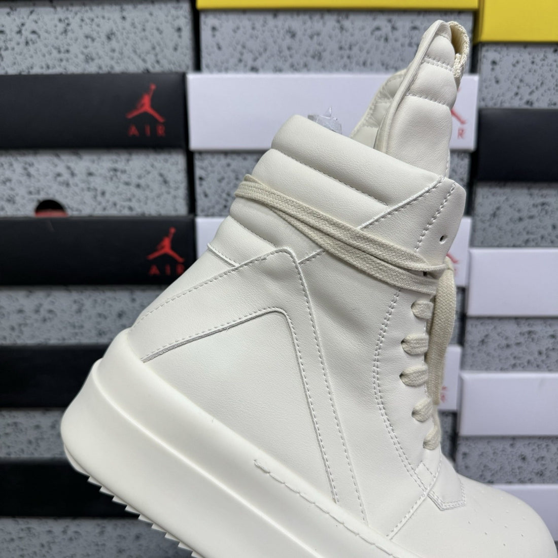 Rick Owens Geobasket Milk