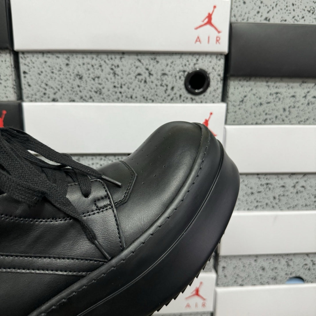 Rick Owens Geobasket Triple Black