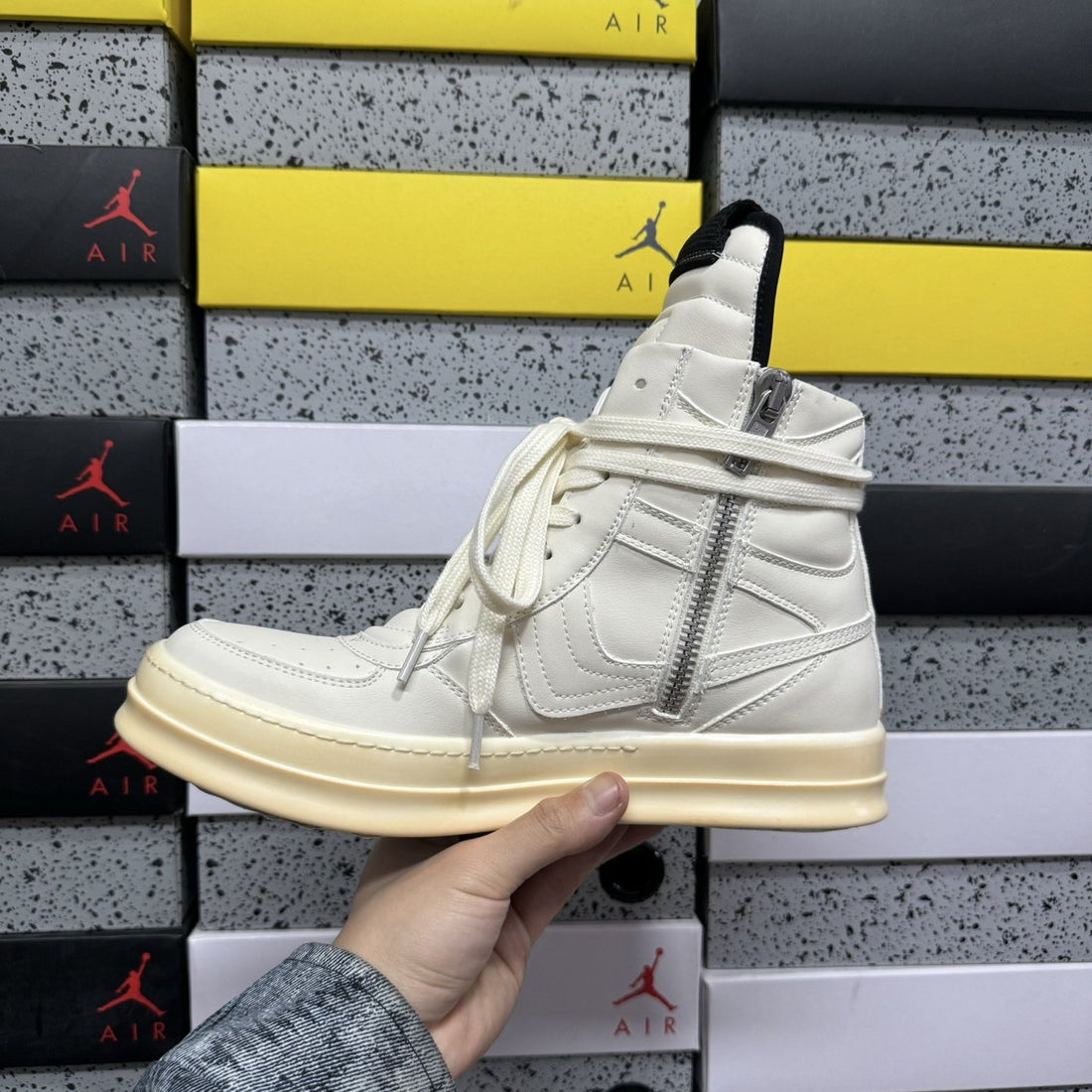 Rick Owens Geobasket White