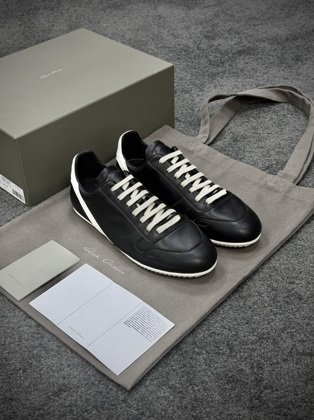 Rick Owens German Trainer Black White