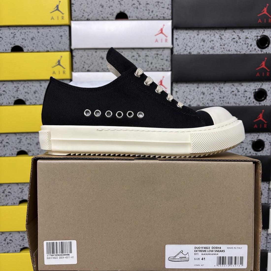 Rick Owens Grommet Low Black