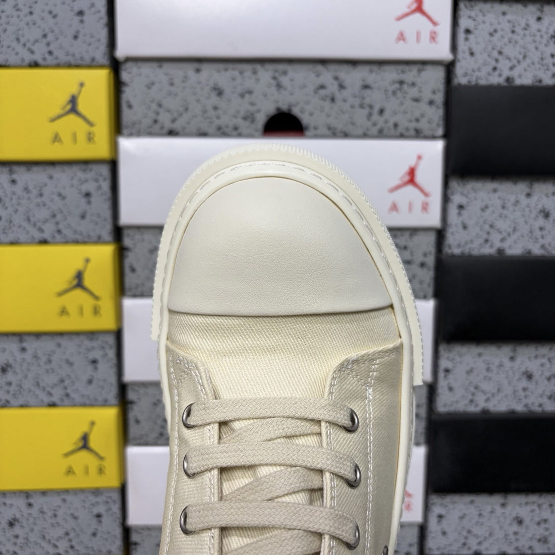 Rick Owens Grommet Low White