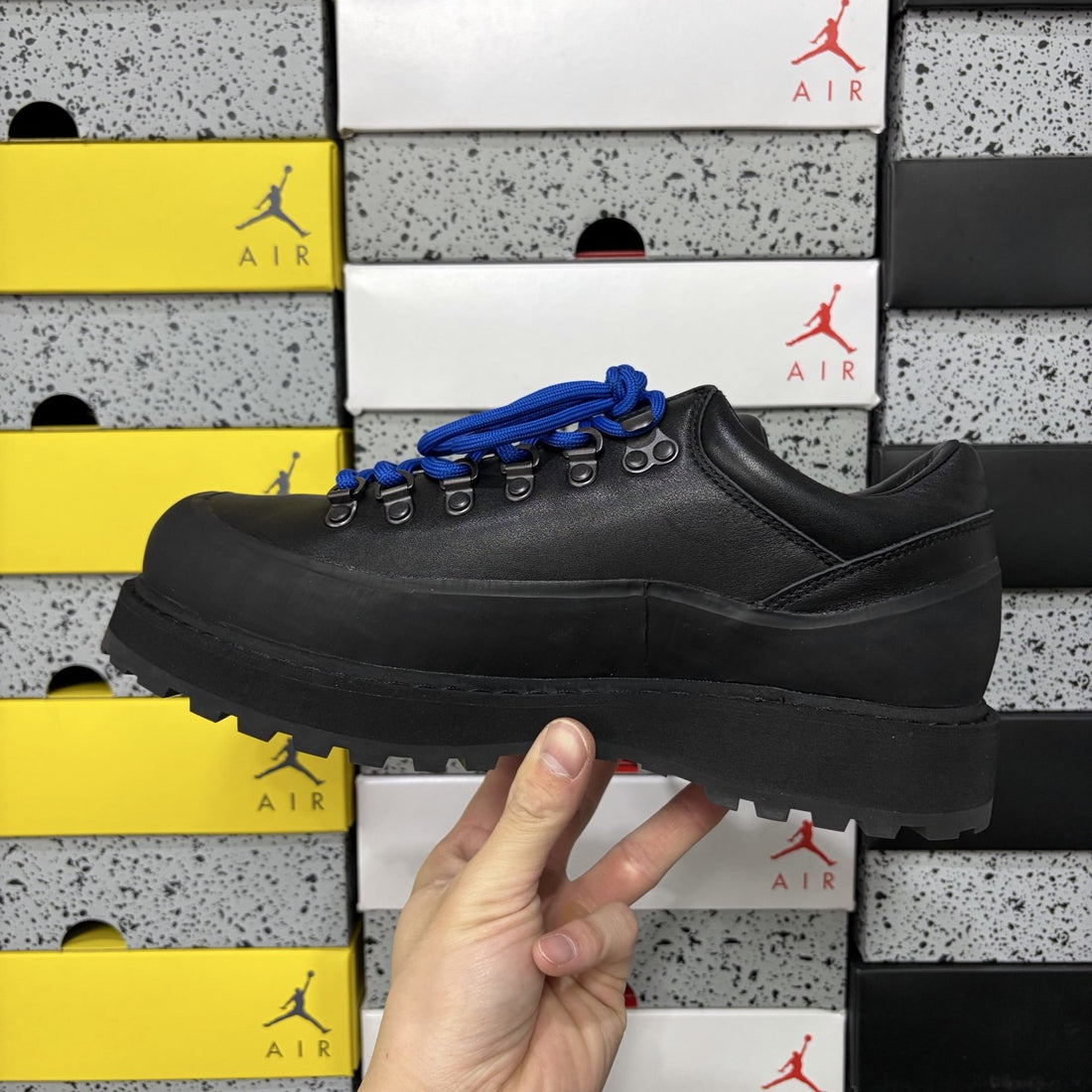 Rick Owens Hiking Low Black Blue