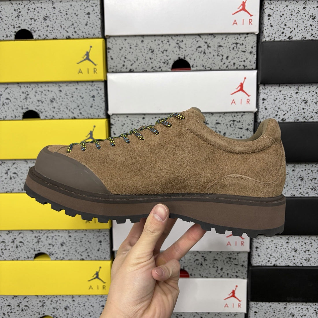 Rick Owens Hiking Low Coffee