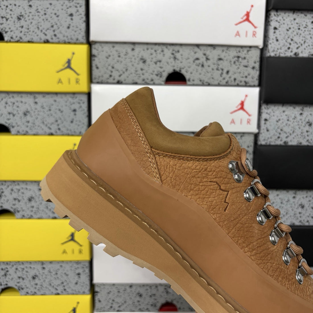 Rick Owens Hiking Low Wheat