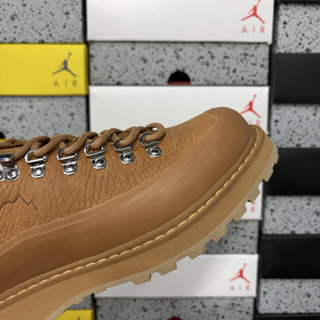 Rick Owens Hiking Low Wheat