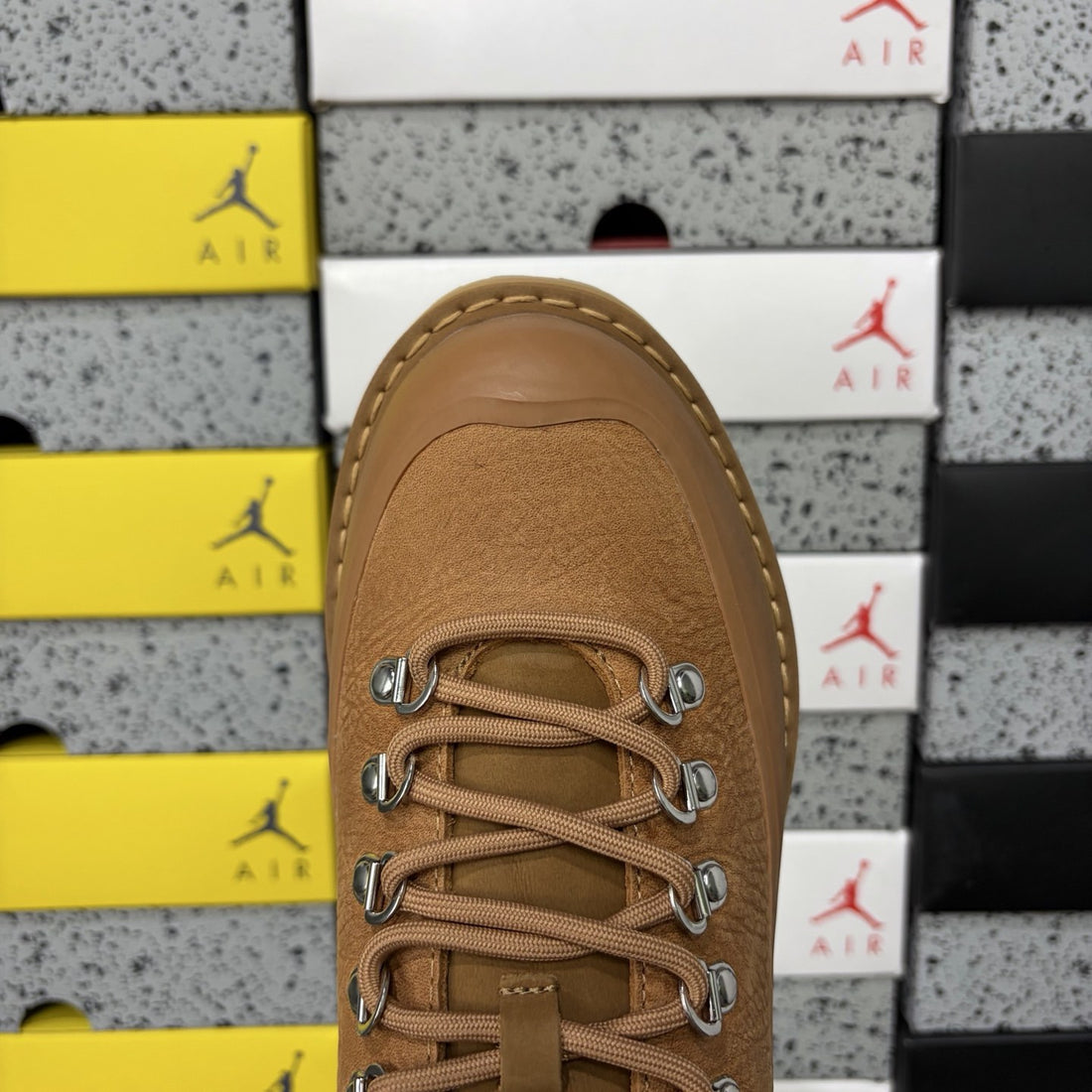 Rick Owens Hiking Low Wheat