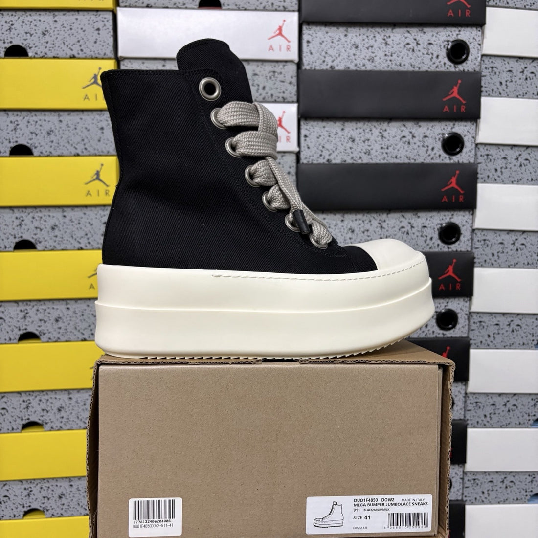 Rick Owens Jumbo Lace High Black