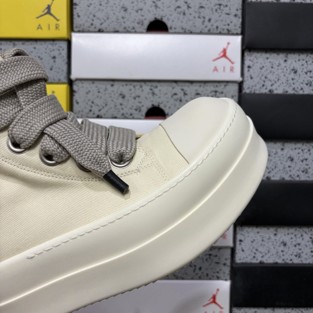 Rick Owens Jumbo Lace High White