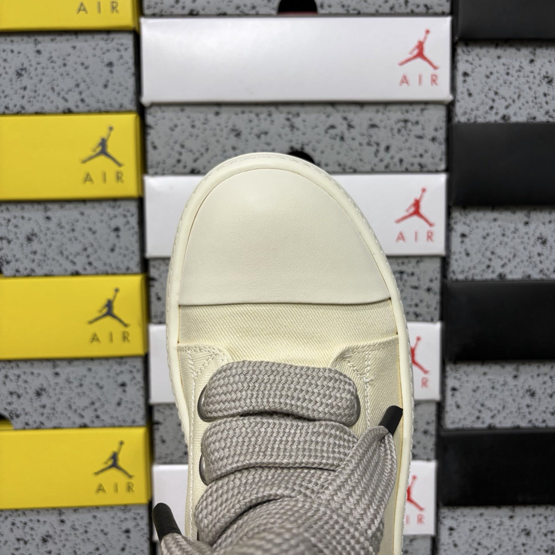 Rick Owens Jumbo Lace High White