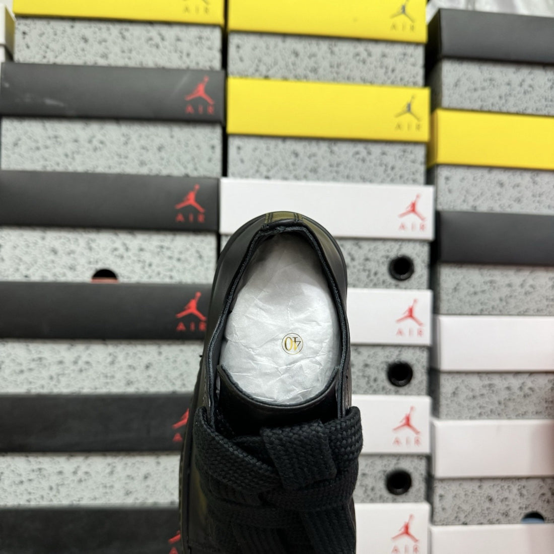 Rick Owens Jumbo Lace Low Black