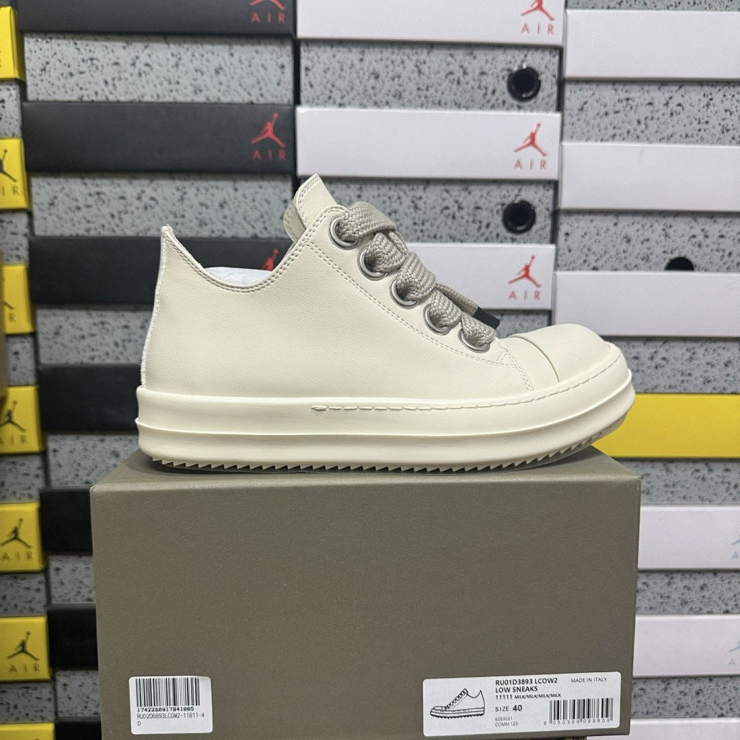 Rick Owens Jumbo Lace Low Milk