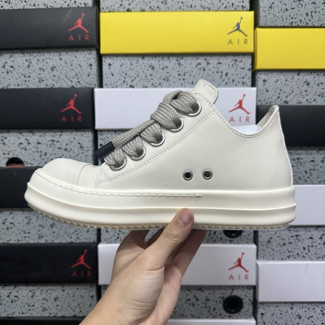 Rick Owens Jumbo Lace Low Milk