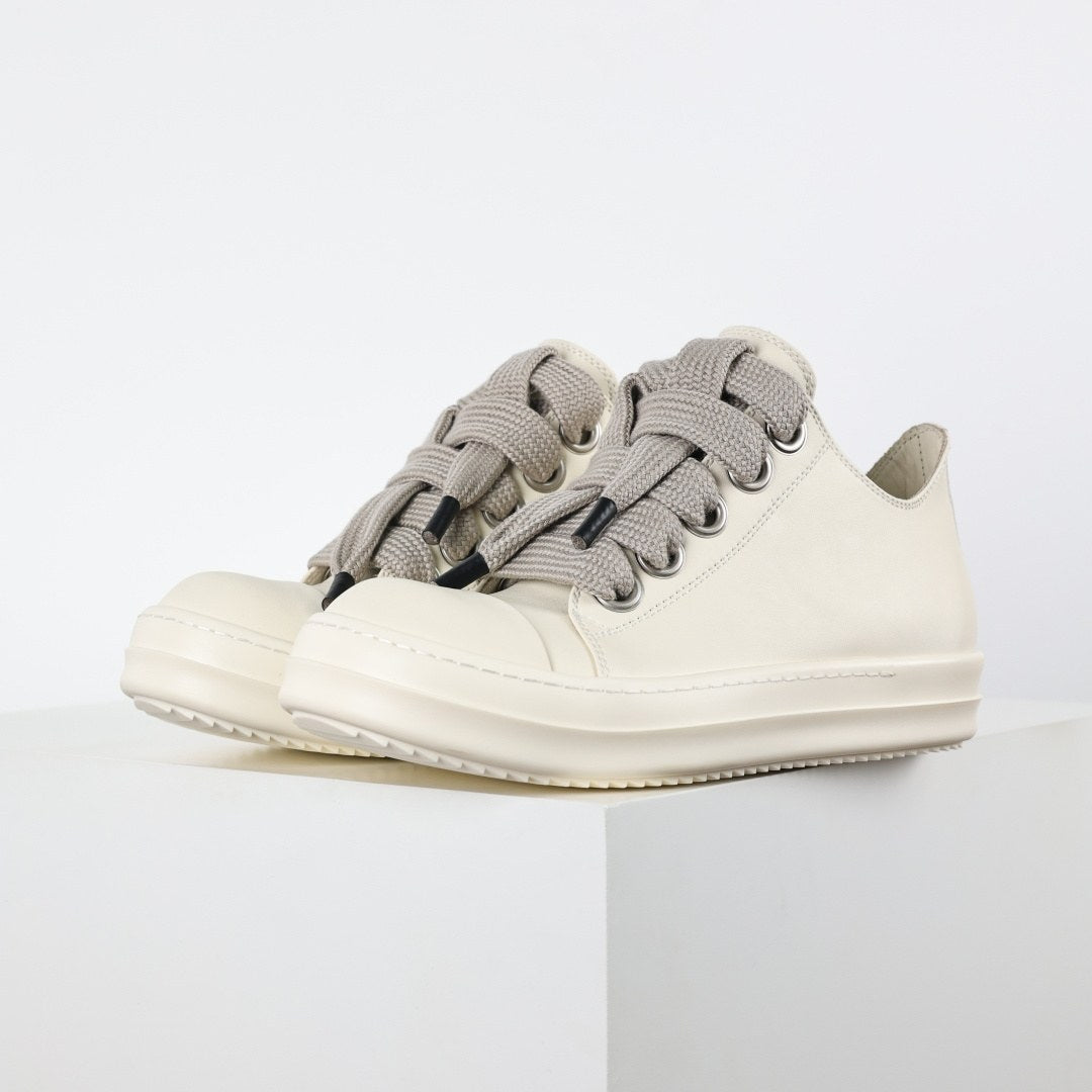 Rick Owens Jumbo Lace Low Milk Leather