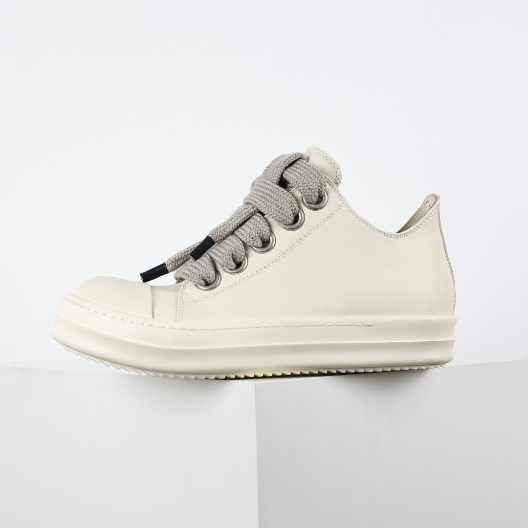 Rick Owens Jumbo Lace Low Milk Leather