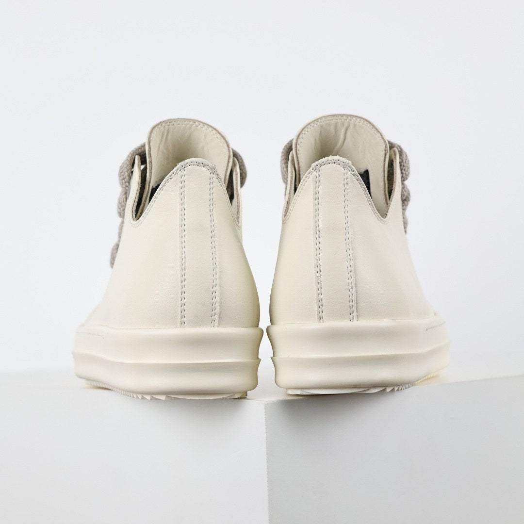 Rick Owens Jumbo Lace Low Milk Leather