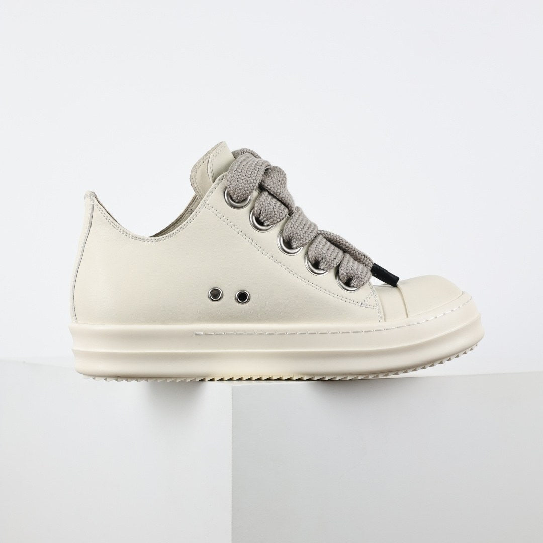 Rick Owens Jumbo Lace Low Milk Leather
