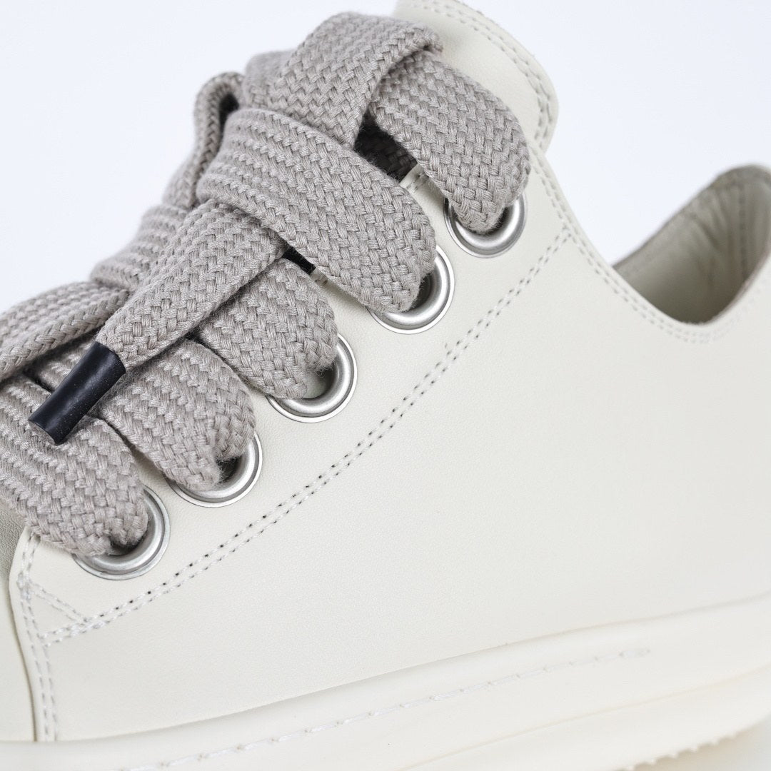 Rick Owens Jumbo Lace Low Milk Leather