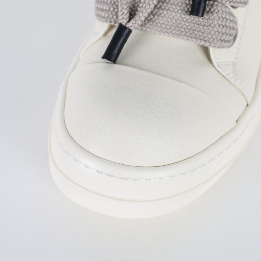 Rick Owens Jumbo Lace Low Milk Leather