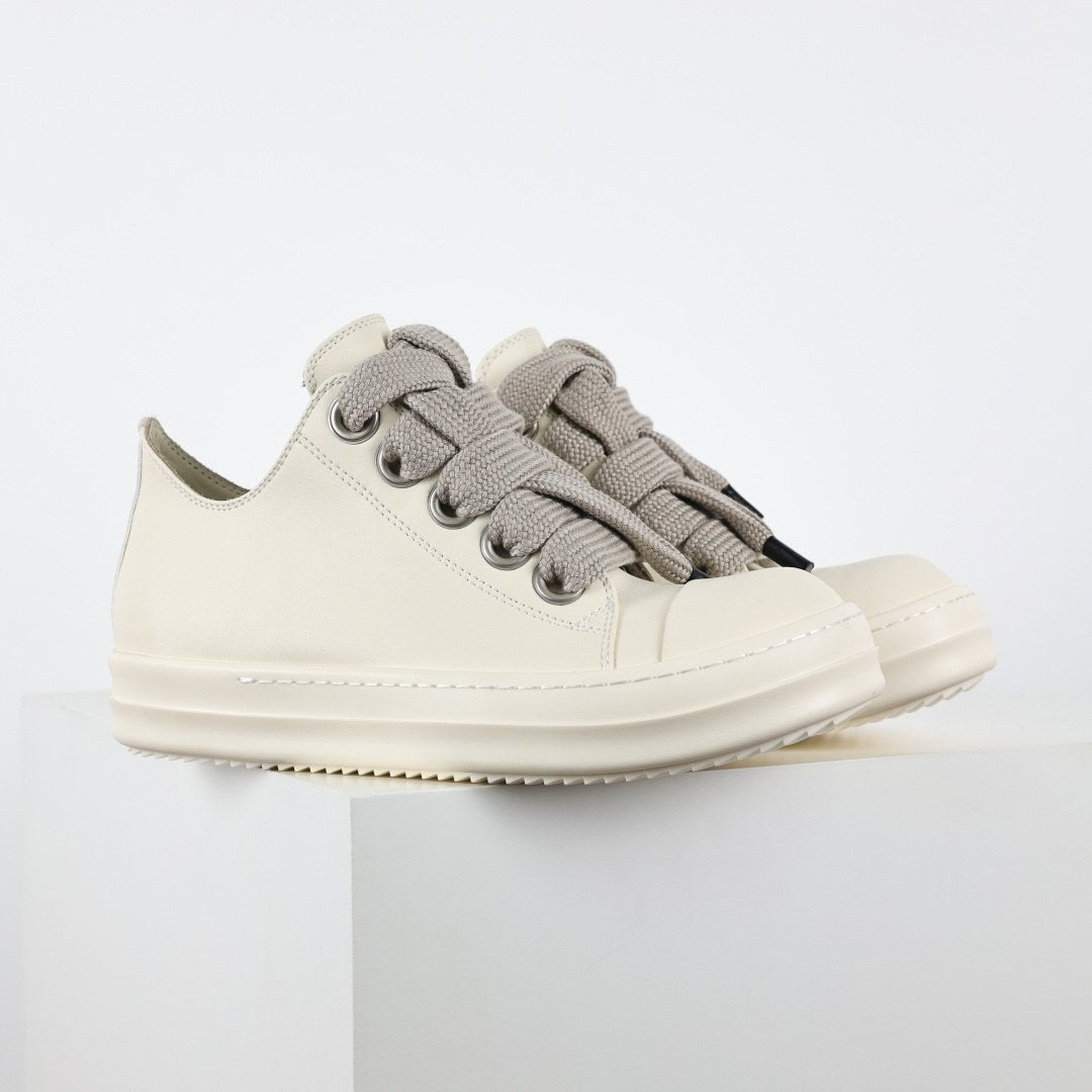 Rick Owens Jumbo Lace Low Milk Leather