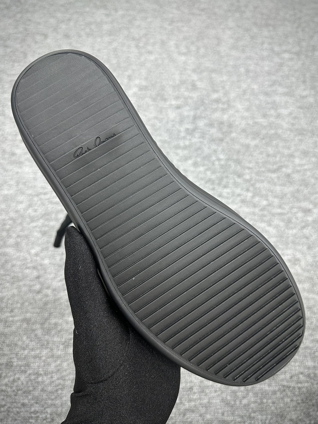 Rick Owens Jumbo Lace Low Triple Black