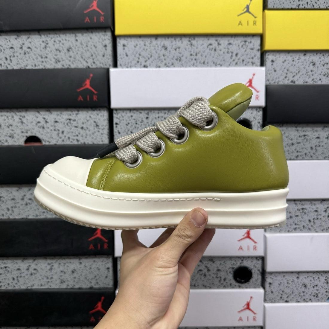 Rick Owens Jumbo Puffer Green