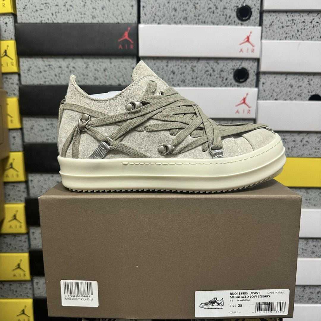 Rick Owens Mega Lace Low Oyster
