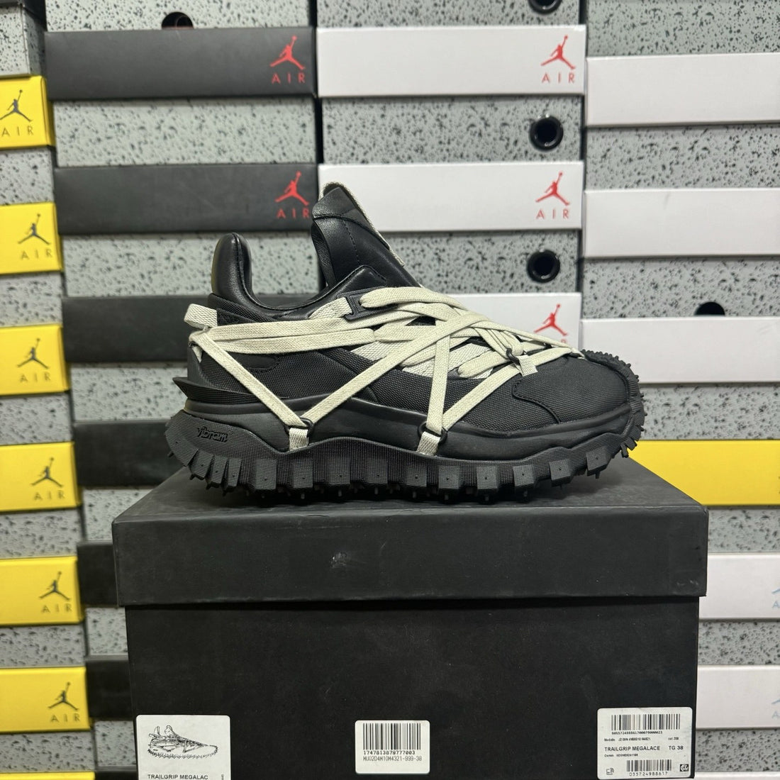 Rick Owens Mega Lace Tractor Black
