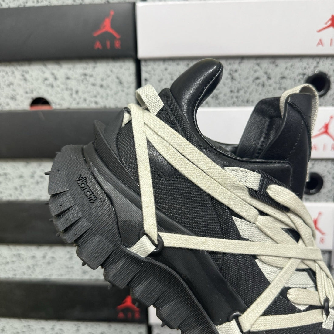 Rick Owens Mega Lace Tractor Black