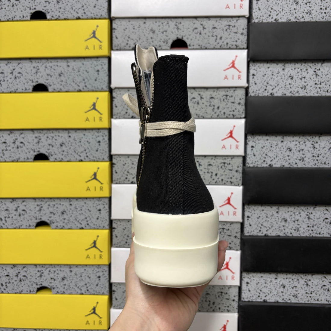 Rick Owens Megalace High Black
