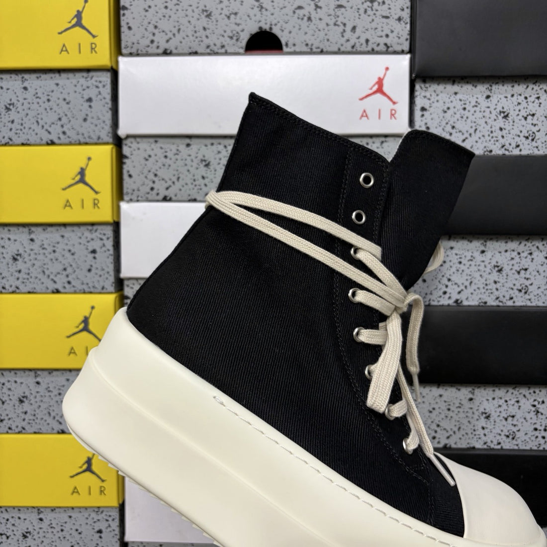 Rick Owens Megalace High Black