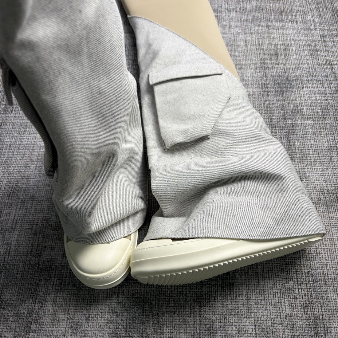 Rick Owens Pant Shoe Off White