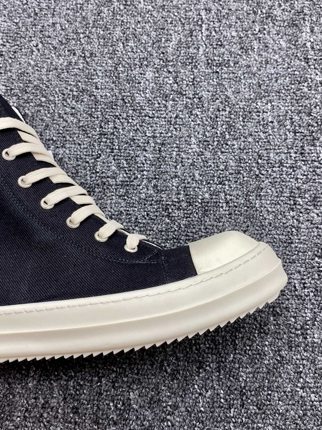 Rick Owens Ramones High Black Canvas Classic