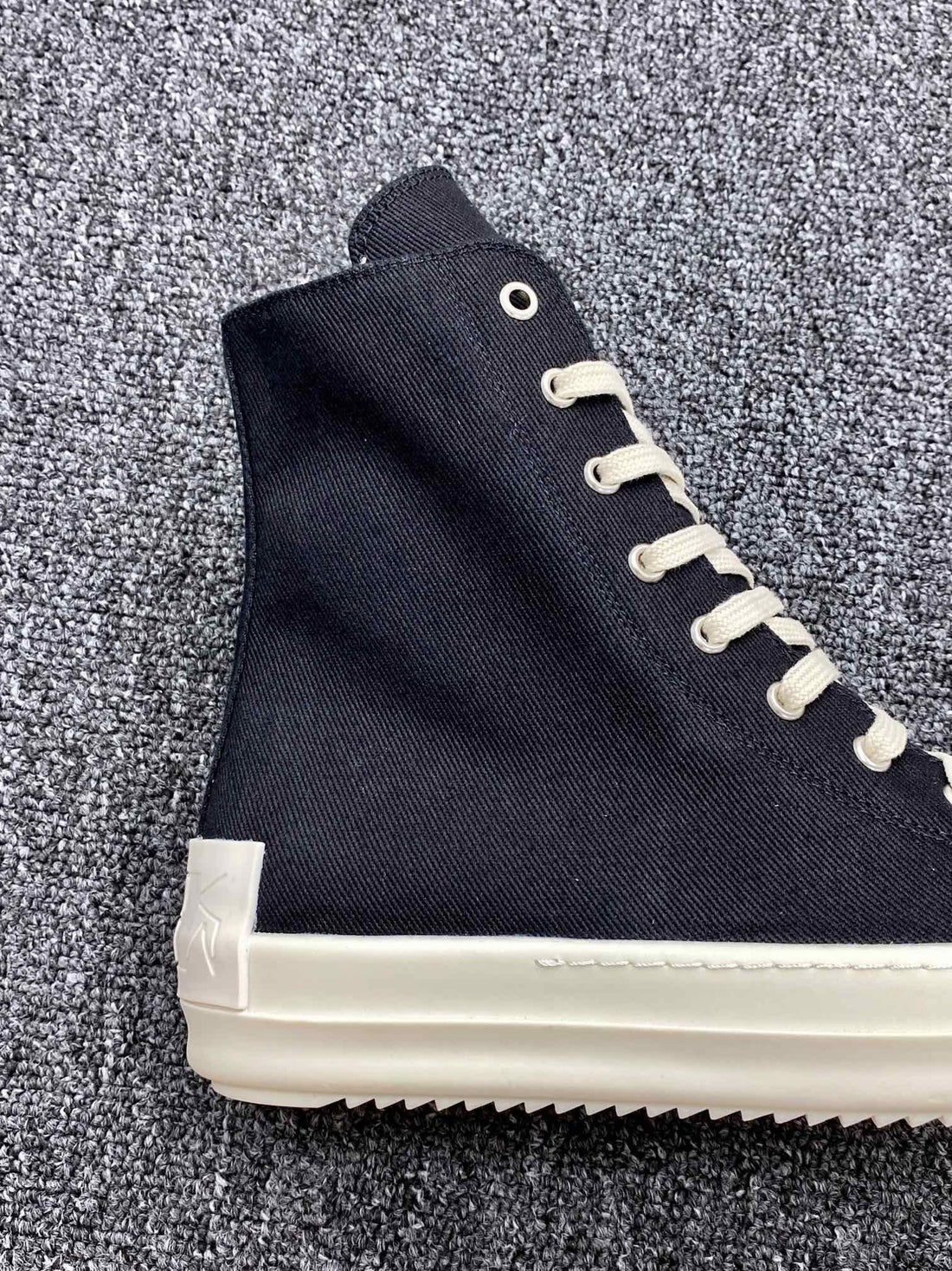 Rick Owens Ramones High Black Canvas Classic