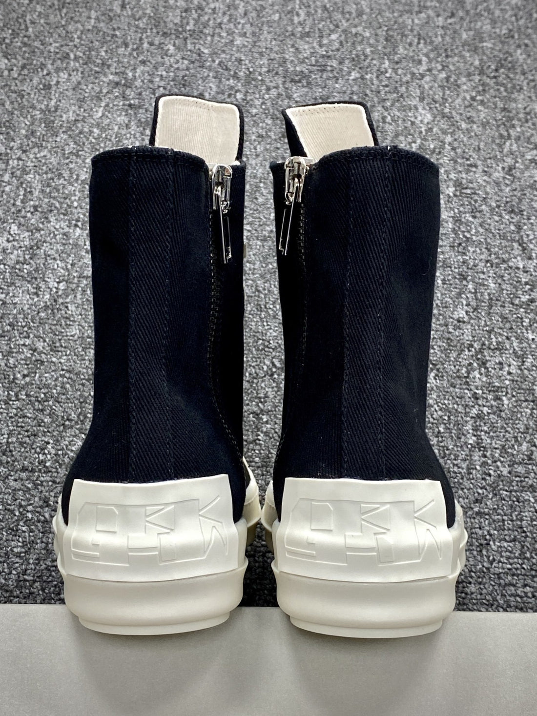 Rick Owens Ramones High Black Canvas Classic